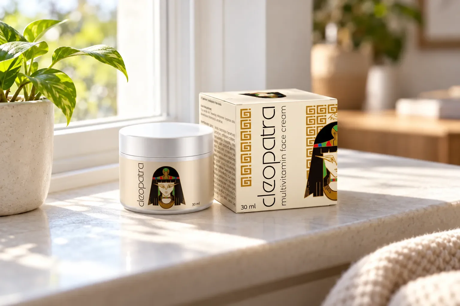 Cleopatra cream — Verpackung im Alltag
